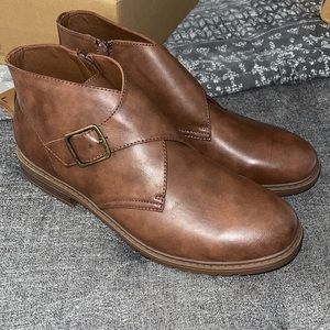 Mens Frye & Co. Oliver Stacked Heel Ankle Boots sz 13M NEW